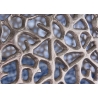 Diivanilaud LEAF hõbe, 73x73xH31 cm
