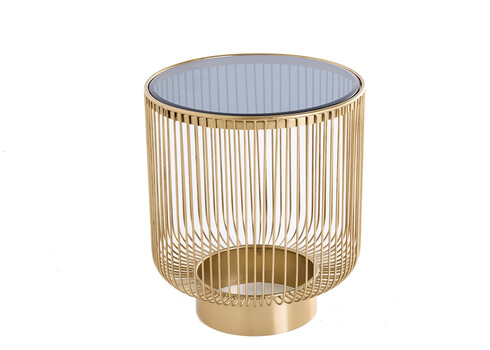 Diivanilaud VARIATION must / kuldne, 41x41xH46 cm