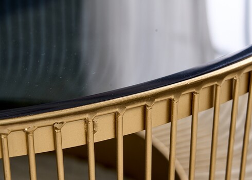 Diivanilaud VARIATION must / kuldne, 79x79xH40 cm