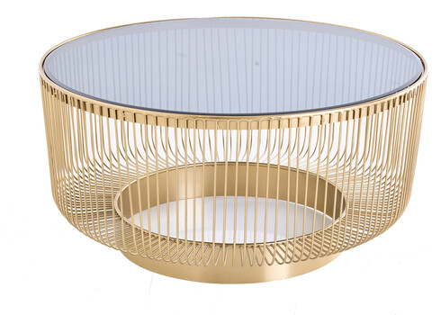 Diivanilaud VARIATION must / kuldne, 79x79xH40 cm