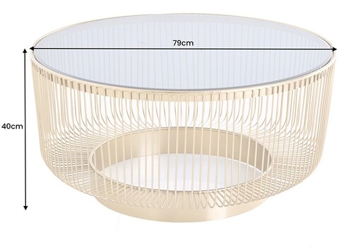 Diivanilaud VARIATION must / kuldne, 79x79xH40 cm
