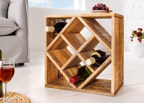 Veiniriiul CUBUS mango, 40x25xH40 cm