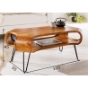 Diivanilaud ORGANIC LIVING sheesham, 100x55xH45 cm