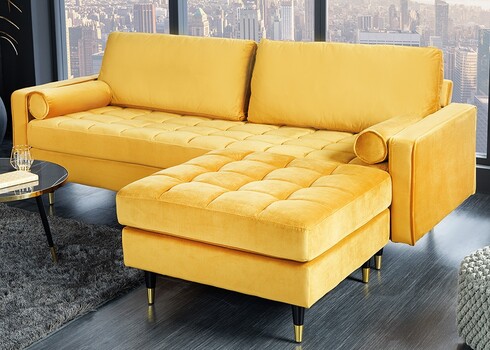 Tumba COSY kollane, 80x80xH45 cm