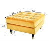 Tumba COSY kollane, 80x80xH45 cm