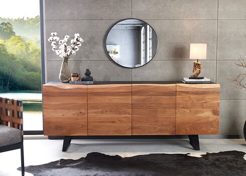 Kummut ORGANIC ARTWORK akaatsia, 180x45xH75 cm