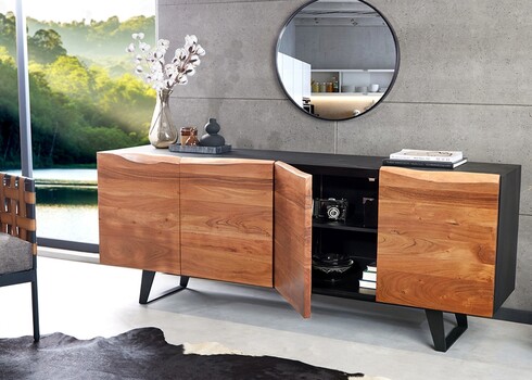 Kummut ORGANIC ARTWORK akaatsia, 180x45xH75 cm