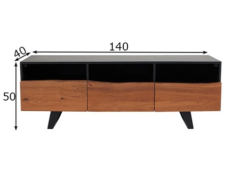 Tv-alus ORGANIC LIVING akaatsia, 140x40xH50 cm