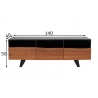 Tv-alus ORGANIC LIVING akaatsia, 140x40xH50 cm
