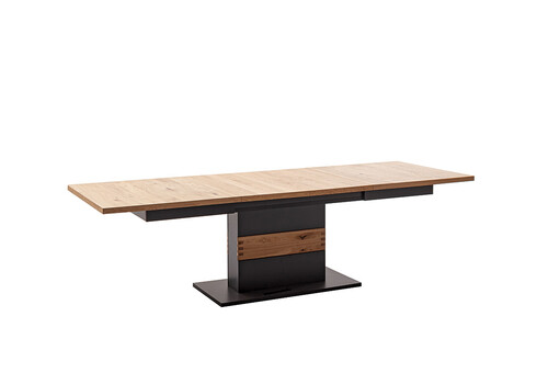 Pikendatav söögilaud CESENA must / tamm, 180-280x100xH77 cm