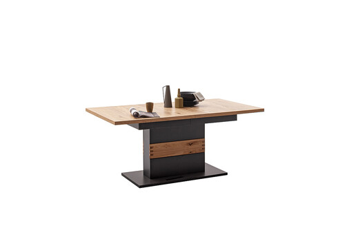 Pikendatav söögilaud CESENA must / tamm, 180-280x100xH77 cm