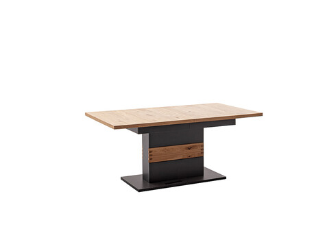 Pikendatav söögilaud CESENA must / tamm, 180-280x100xH77 cm