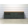Tv-alus STANTON roheline / tamm, 184x45xH64 cm