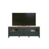 Tv-alus STANTON roheline / tamm, 184x45xH64 cm