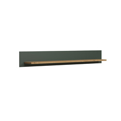 Seinariiul STANTON roheline / tamm, 156x22xH22 cm