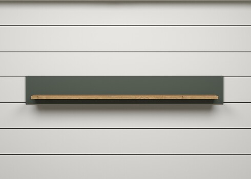 Seinariiul STANTON roheline / tamm, 156x22xH22 cm