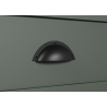 Vitriinkapp STANTON roheline / tamm, 69x39xH198 cm
