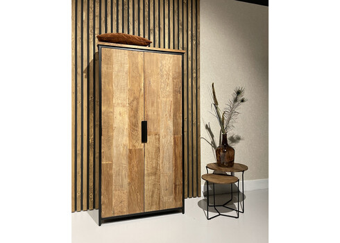 Kapp TOMAR naturaalne pruun, 100x40xH195 cm