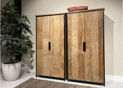 Kapp TOMAR naturaalne pruun, 100x40xH195 cm