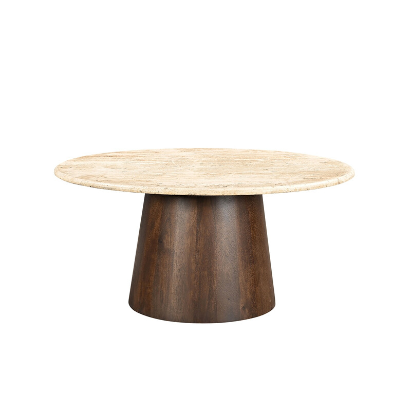 Diivanilaud VALENTINO beež / tumepruun, 75x75xH38 cm