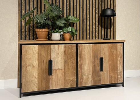 Kummut TOMAR naturaalne pruun, 185x40xH85 cm