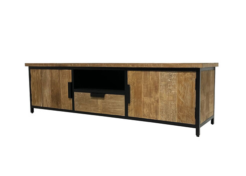 Tv-alus TOMAR naturaalne pruun, 180x40xH50 cm