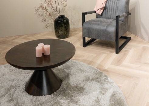 Diivanilaud BALTHO tumepruun, 80x80xH45 cm