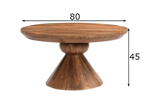 Diivanilaud BALTHO helepruun, 80x80xH45 cm