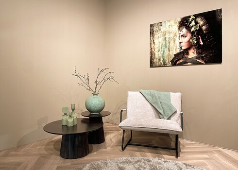 Diivanilaud SALVATOR tumepruun, 80x80xH36 cm