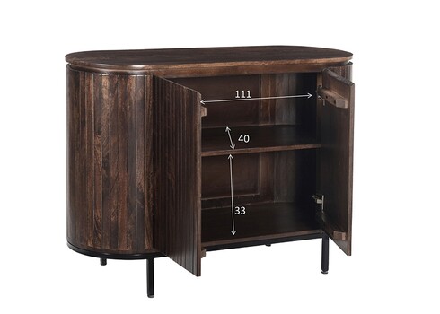 Kummut NOOR tumepruun, 115x43xH81 cm