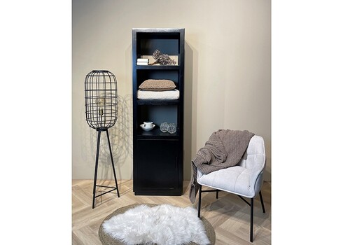 Kapp-riiul JAXX must, 60x45xH200 cm