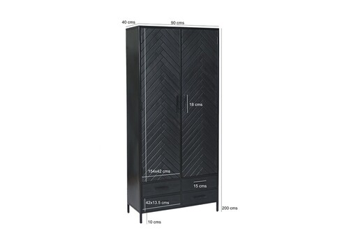 Kapp YORK must, 90x40xH200 cm