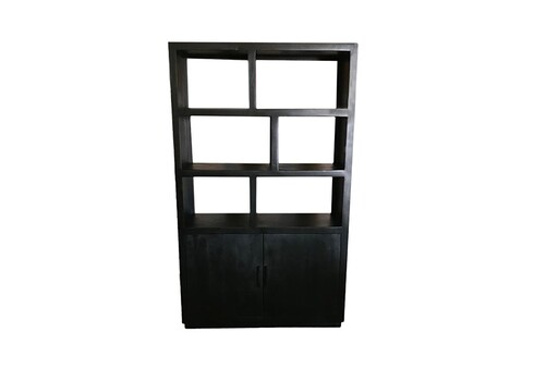 Kapp-riiul JAXX must, 120x45xH200 cm