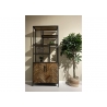 Kapp-riiul BROOKLYN naturaalne puit / must, 90x40xH210 cm