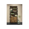 Kapp-riiul BROOKLYN naturaalne puit / must, 90x40xH210 cm