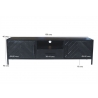 Tv-alus YORK must, 150x40xH45 cm