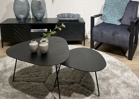 Tv-alus YORK must, 150x40xH45 cm