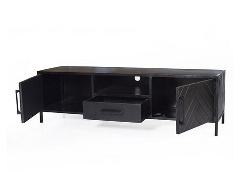 Tv-alus YORK must, 150x40xH45 cm