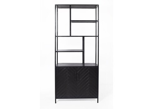 Kapp-riiul YORK must, 90x40xH210 cm