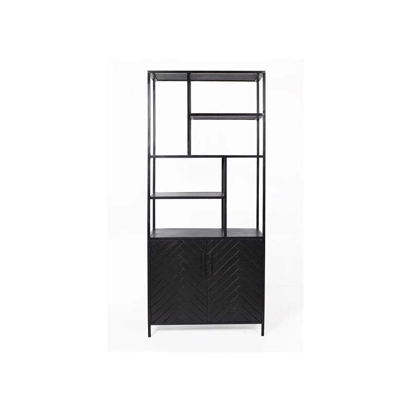 Kapp-riiul YORK must, 90x40xH210 cm
