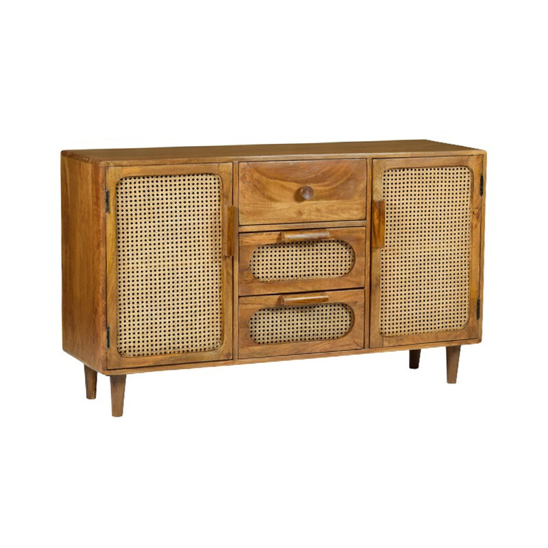 Kummut JUNE naturaalne puit, 130x38xH76 cm