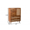 Kapp ANNA naturaalne puit, 87x38xH116 cm