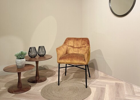 Diivanilaud VIVIAN naturaalne puit, 60x60xH38 cm