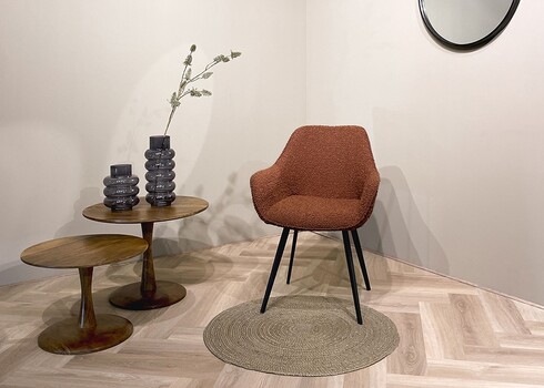 Diivanilaud VIVIAN naturaalne puit, 50x50xH45 cm