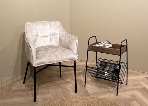 Abilaud APRIL naturaalne puit, 62x45xH40 cm