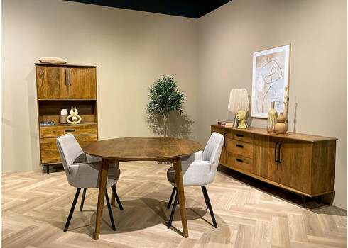 Kapp-riiul ELIAS naturaalne puit, 97x45xH180 cm