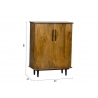 Kapp ELIAS naturaalne puit, 90x45xH108 cm