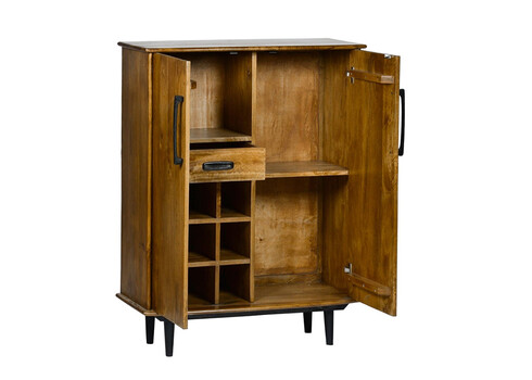 Kapp ELIAS naturaalne puit, 90x45xH108 cm