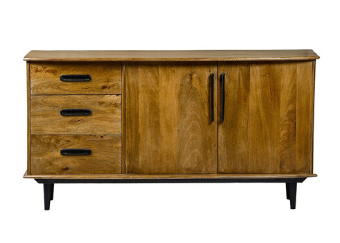 Kummut ELIAS naturaalne puit, 152x45xH80 cm