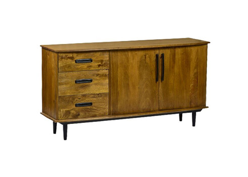 Kummut ELIAS naturaalne puit, 152x45xH80 cm